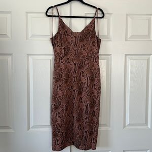 Express Printed Slip Dress Size Large NWT